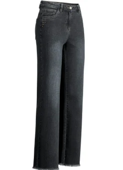 Jeans mit angesagtem Fransensaum
