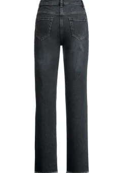 Jeans mit angesagtem Fransensaum