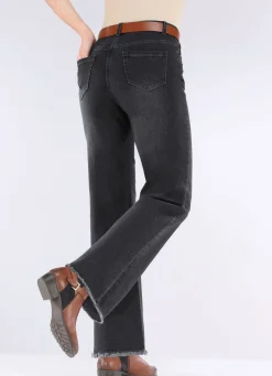 Jeans mit angesagtem Fransensaum