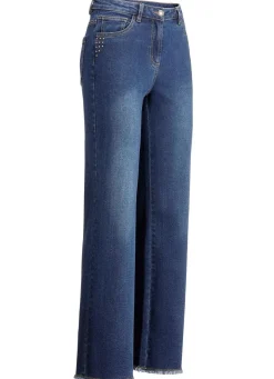 Jeans mit angesagtem Fransensaum