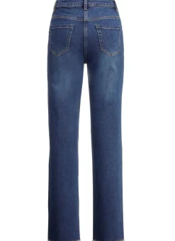 Jeans mit angesagtem Fransensaum