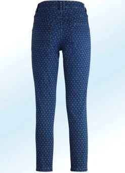 Jeans mit angesagter Punktedessinierung