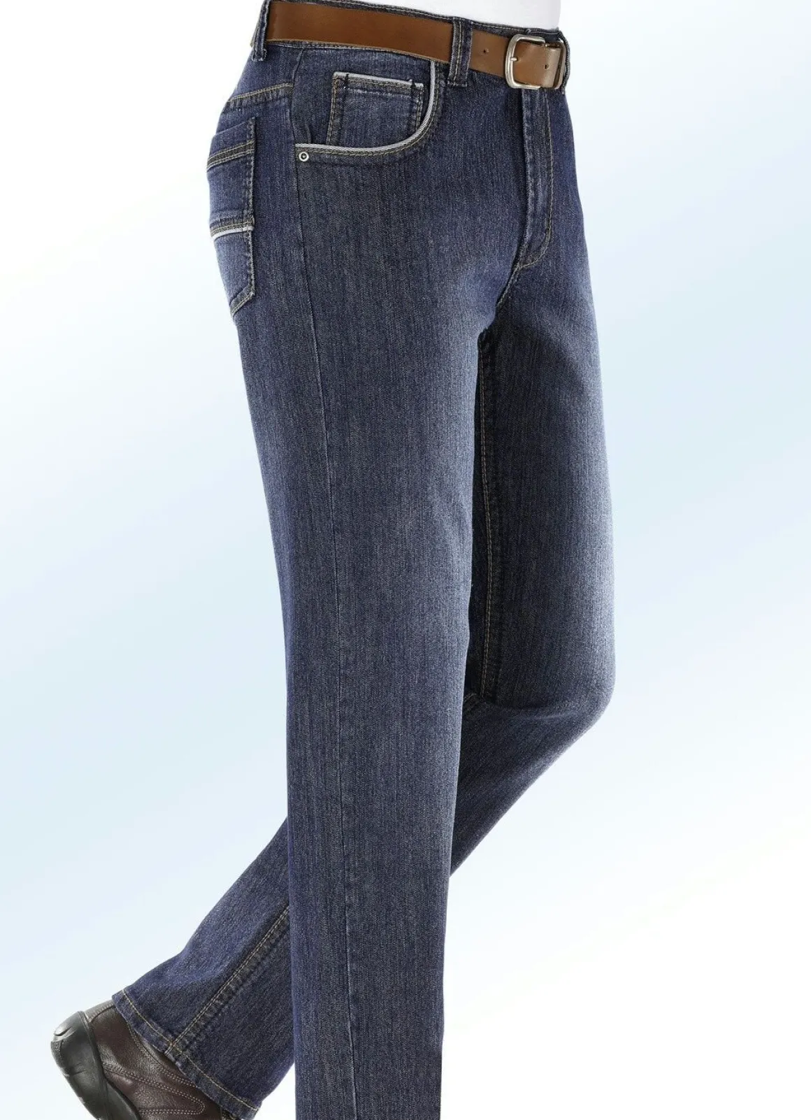 Jeans mit modischen Details in 3 Farben