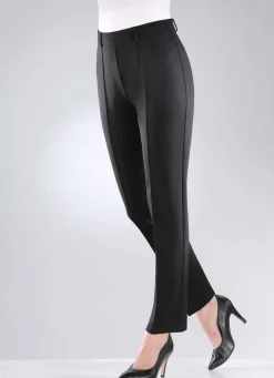Jerseyhose mit abgesteppten Biesen