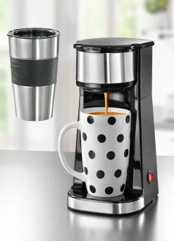 Kaffeemaschine Inkl. Thermo- und Keramikbecher