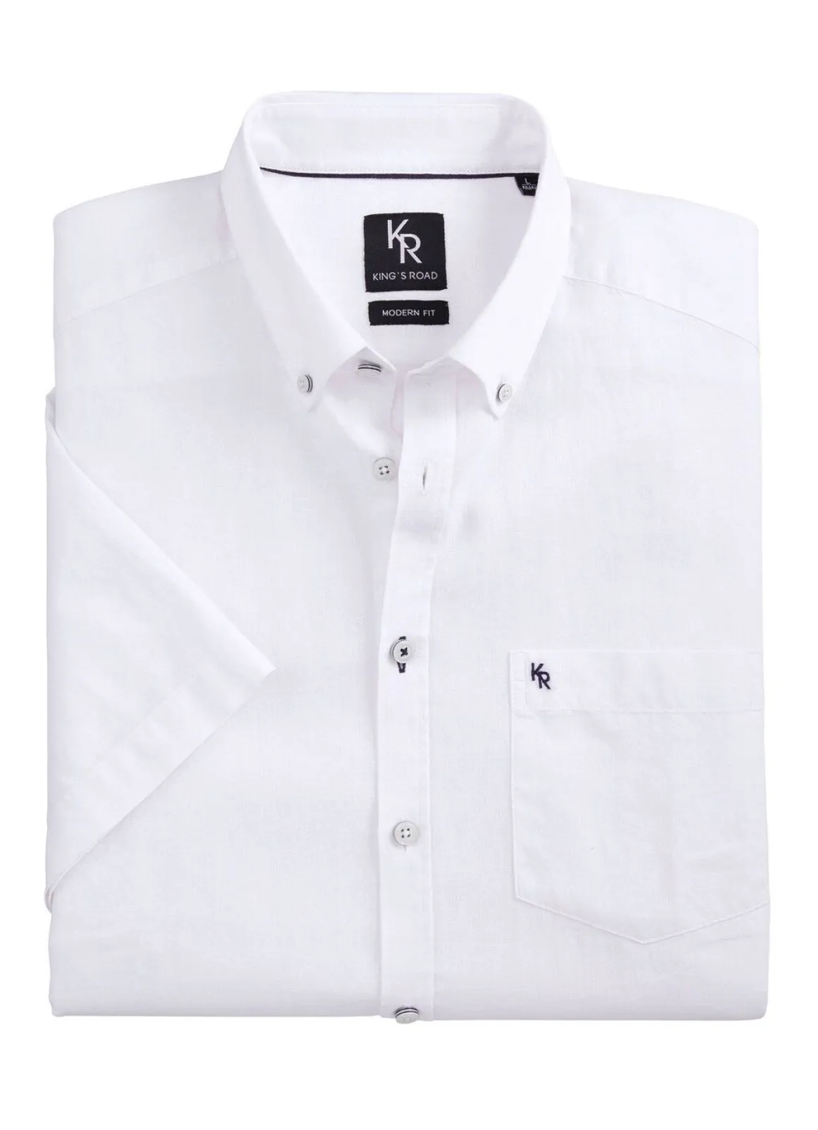 "King's Road"-Hemd mit Button-Down-Kragen in 4 Farben