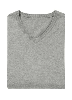 Klassischer V-Pullover in 4 Farben