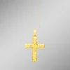 Klassischer Kreuz-Anhänger mit Struktur