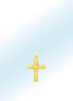 Klassischer Kreuz-Anhänger mit Struktur
