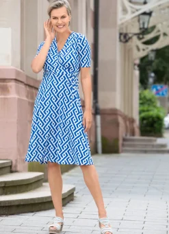 Kleid in raffinierter Wickeloptik