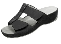 Klett-Pantolette aus echtem Leder