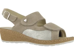 Klett-Sandalette aus Echtleder