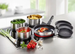Kochgeschirr-Set aus rostfreiem Edelstahl, 8-teilig