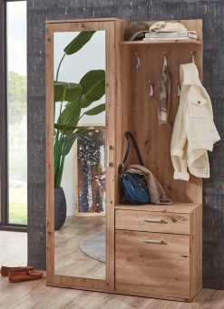 Kompaktgarderobe m.Spiegel