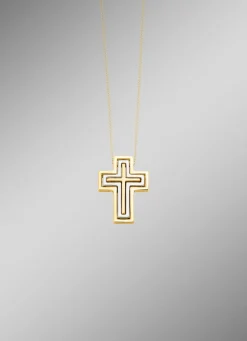Kreuz-Anhänger mit Brillanten