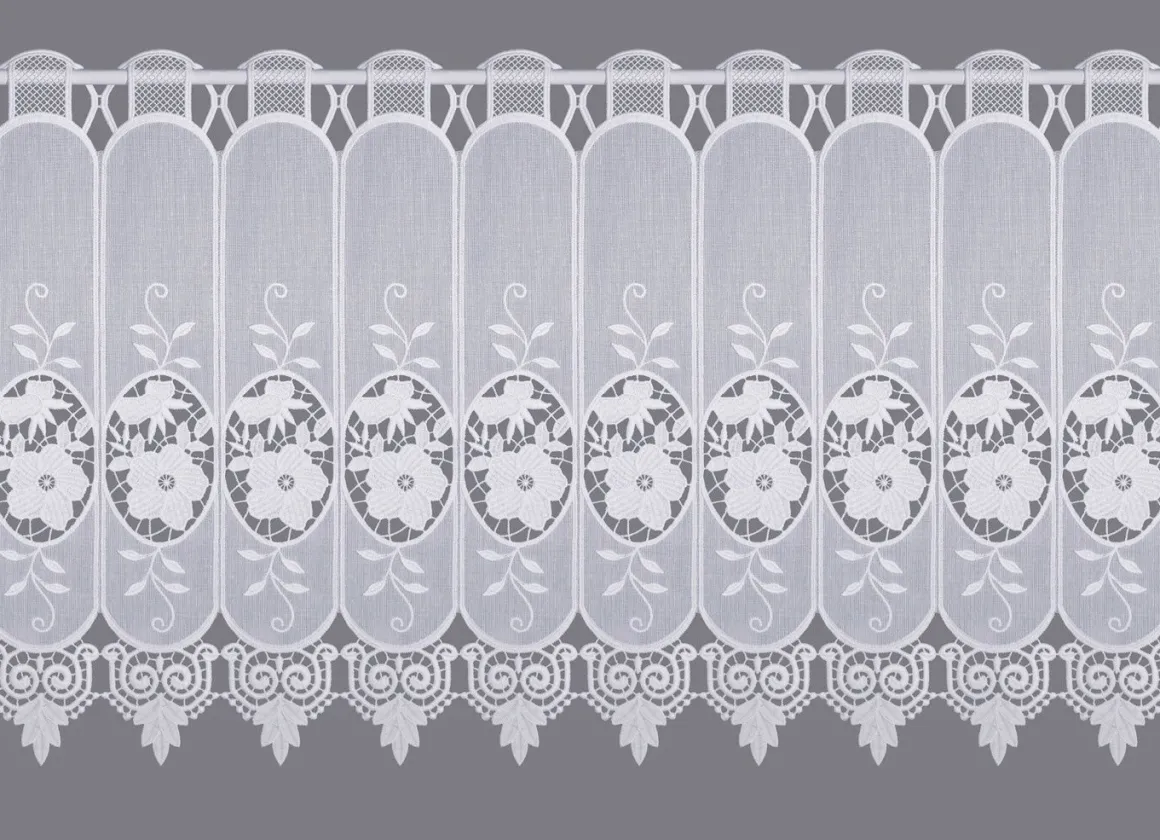 Kurzstore mit Blumen in Macramé-Spitze