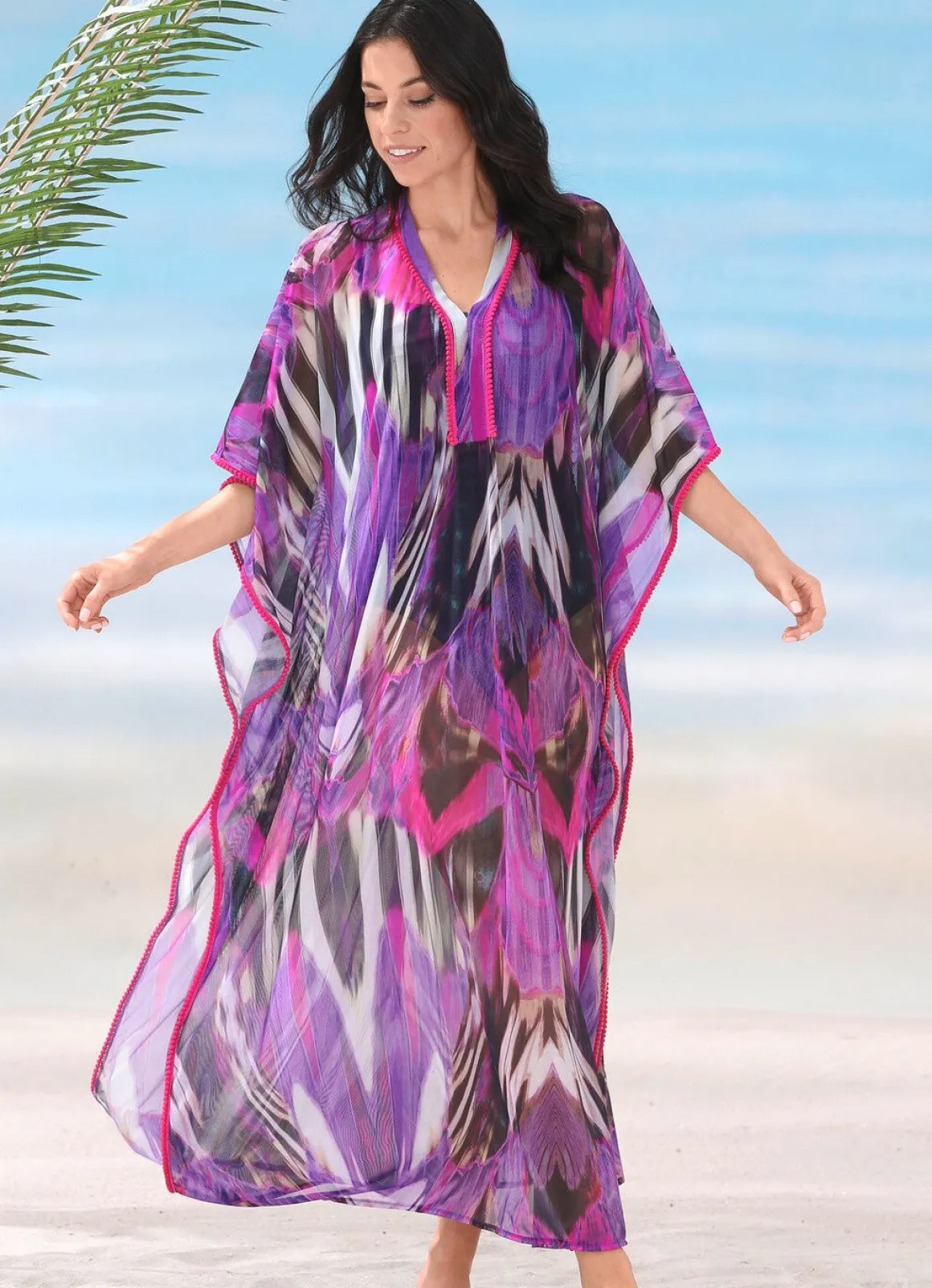 Laurina Kaftan, leicht transparent