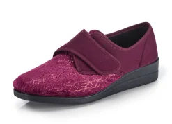 Laurina, klassische Damen-Klettschuhe, mit elastischem Samt