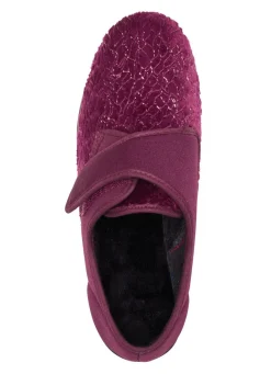 Laurina, klassische Damen-Klettschuhe, mit elastischem Samt