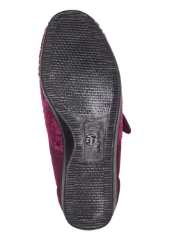 Laurina, klassische Damen-Klettschuhe, mit elastischem Samt
