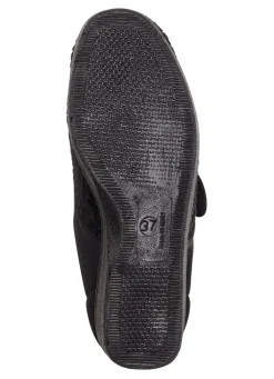 Laurina, klassische Damen-Klettschuhe, mit elastischem Samt