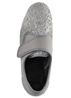 Laurina, klassische Damen-Klettschuhe, mit elastischem Samt