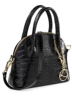 Laurina Mini-Tasche mit Reptilprägung