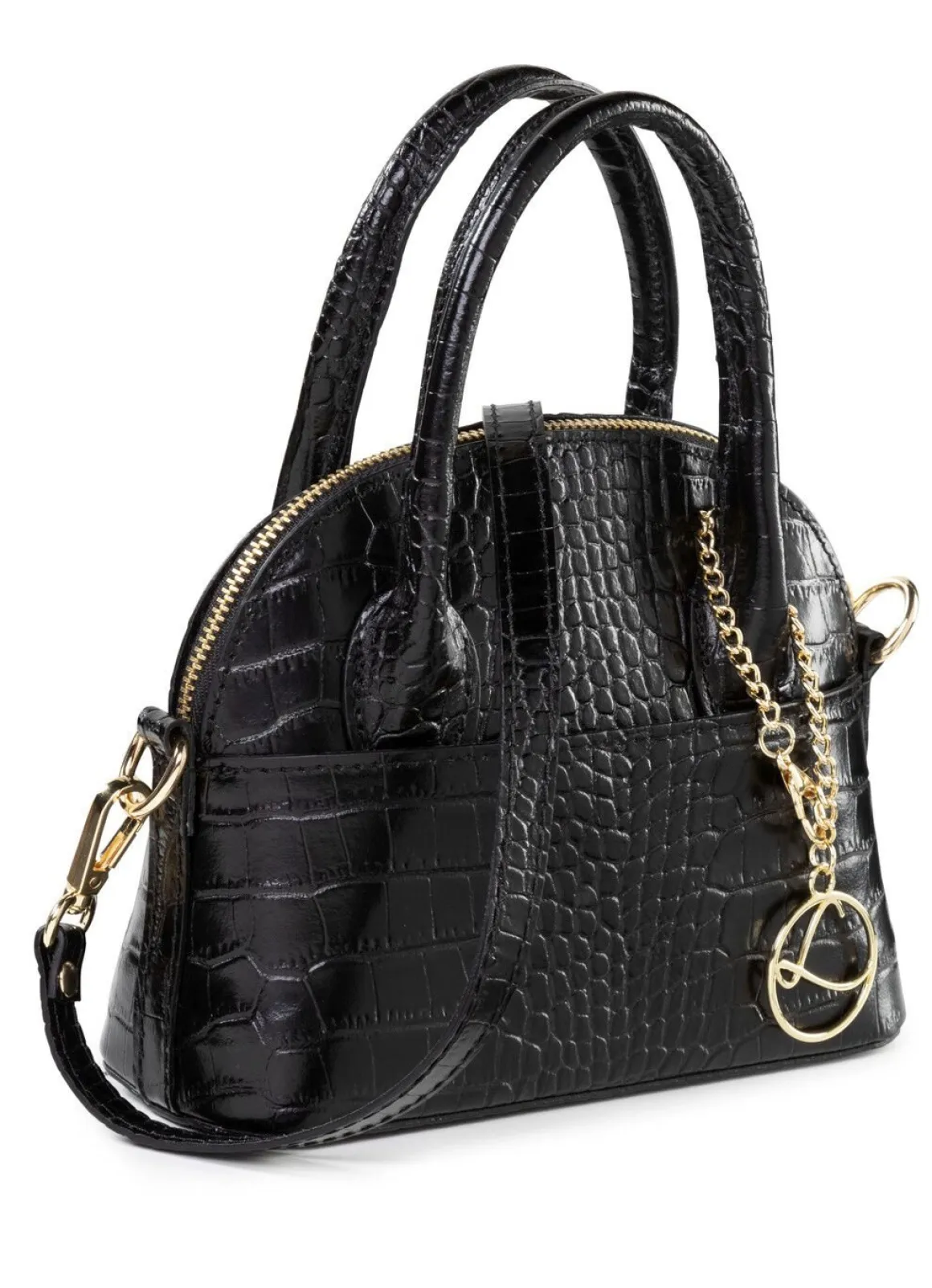 Laurina Mini-Tasche mit Reptilprägung