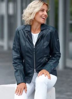 Lederkurzjacke von „Cabrini“