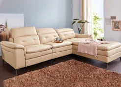 Leder-Polsterecke mit Relax-Funktion