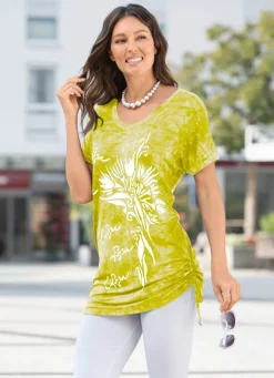 Longshirt in Batik-Optik in 2 Farben