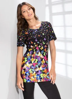 Longshirt mit farbbrillantem Inkjet-Druck