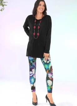 Longshirt mit Raffung in 3 Farben