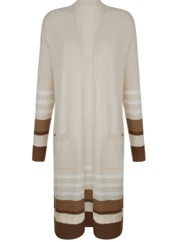 Long-Strickjacke mit Kaschmir