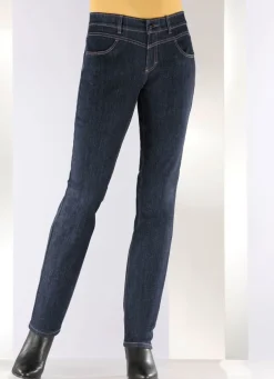 Magic-Jeans mit figurformendem Jeanssattel