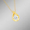 Massiver Anhänger mit Zirkonia