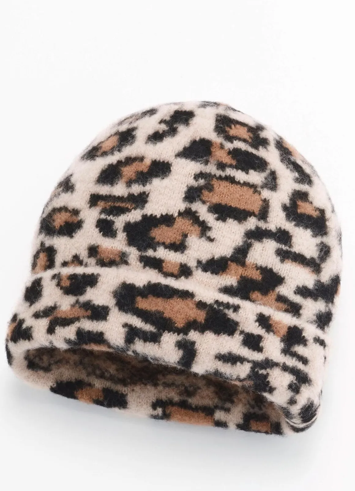 Moderne Damen-Mütze, im Leo-Design