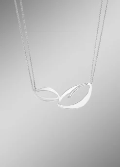 Moderne Halskette mit Zirkonia