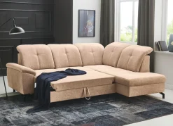 Moderne Polsterecke mit Bettfunktion und Bettkasten