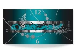 Moderne Wanduhr aus Aluminium
