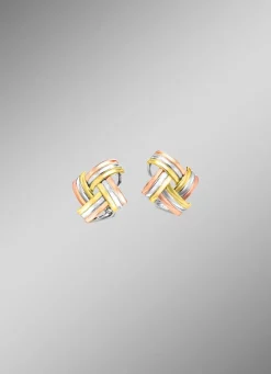 Modische Knoten-Clipstecker in Tricolor