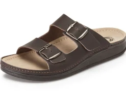 Mubb, bequeme Herren-Pantoletten, Weite H, aus Leder