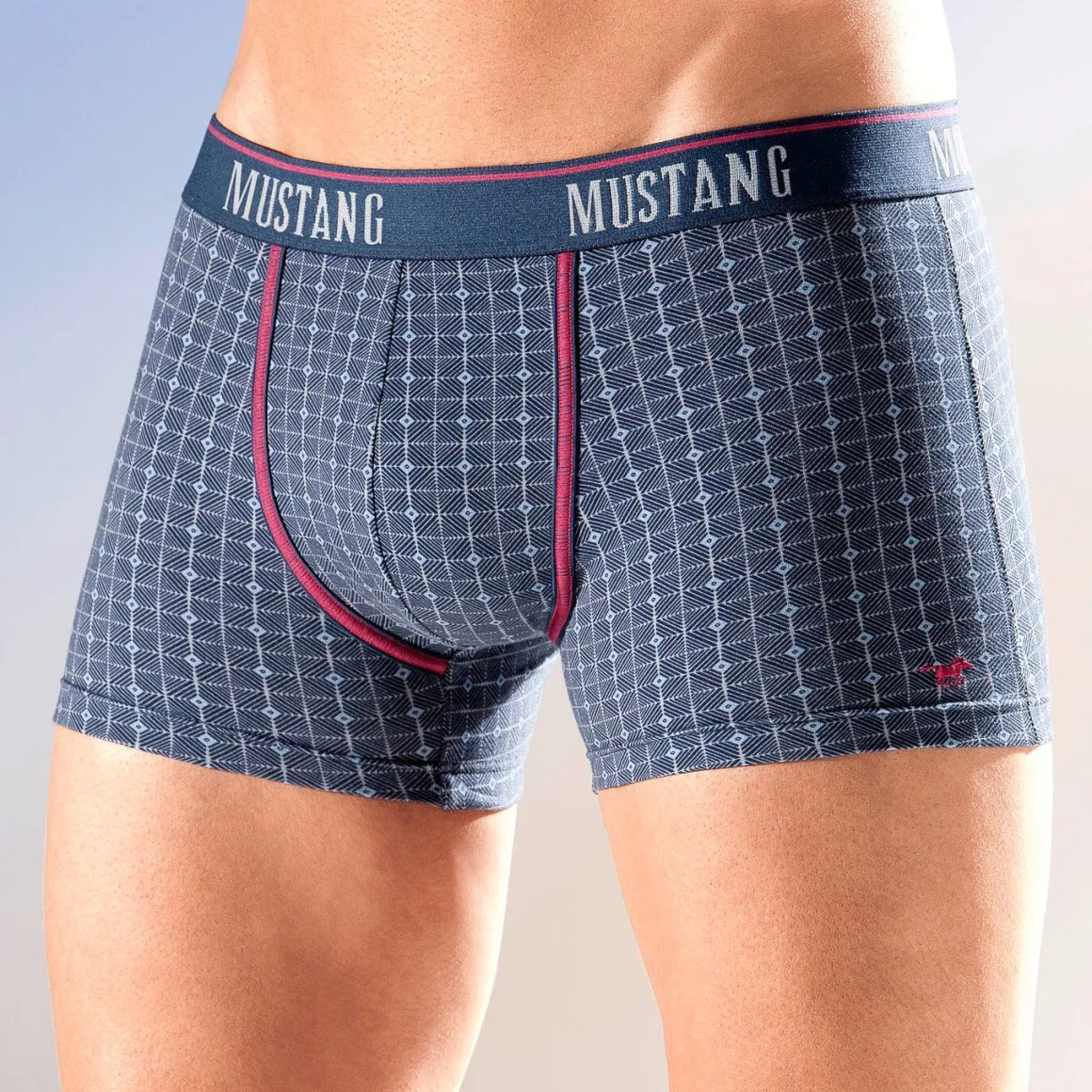 Mustang, Dreierpack Pants, kariert
