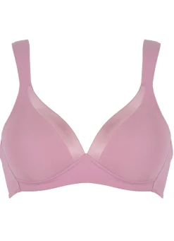 Naturana BH mit Satinblende am Dekolleté