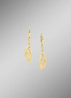 Ohrringe aus Gold mit Zirkonia