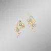 Ohrstecker im Blumen-Design, 20 Brillanten, 44 Diamanten