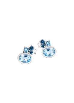 Ohrstecker mit Blautopas (beh.)