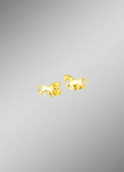 Pferde-Ohrstecker aus Gold