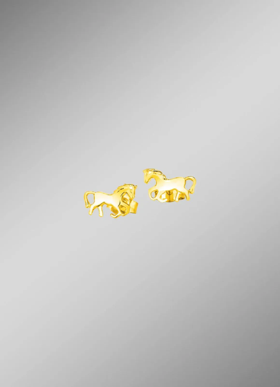 Pferde-Ohrstecker aus Gold