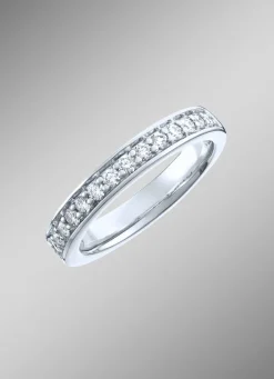 Platin Memoire-Ring mit lupenreinen Brillanten
